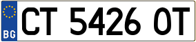 Trailer License Plate